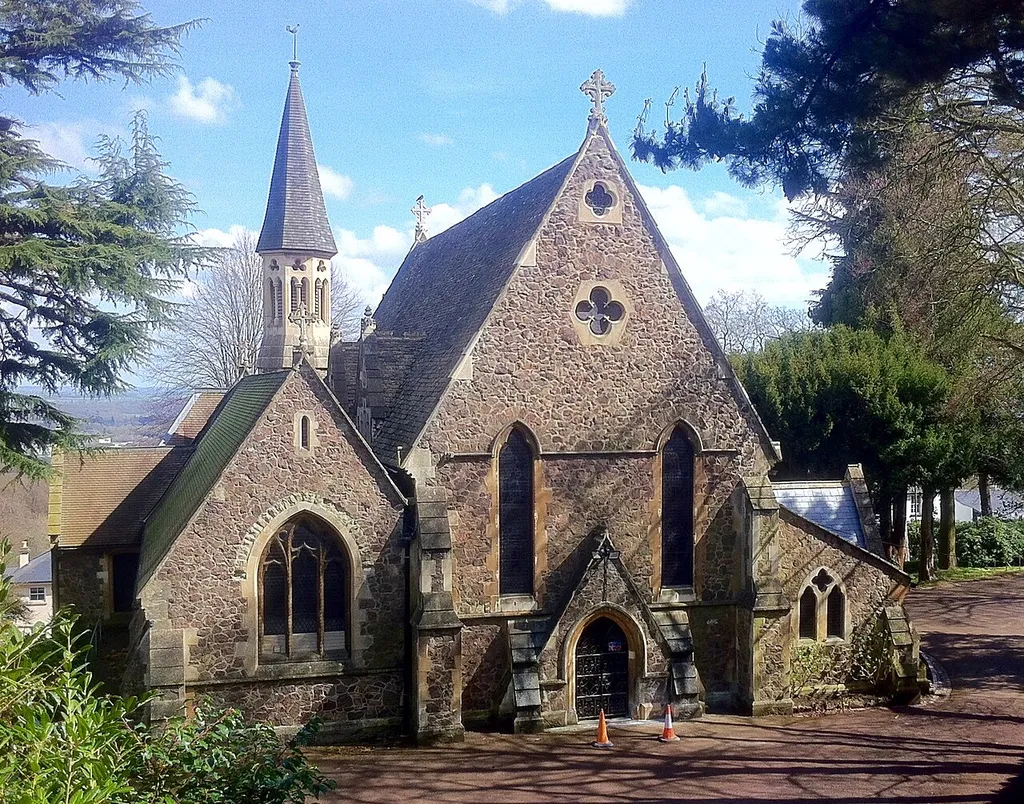 Holy Trinity parish church, Malvern, Worcestershire, seen from the west