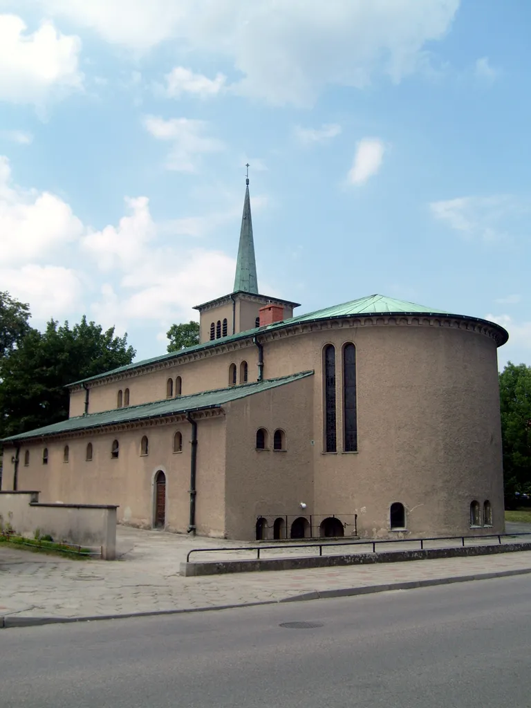 The church in Człopa, Poland.