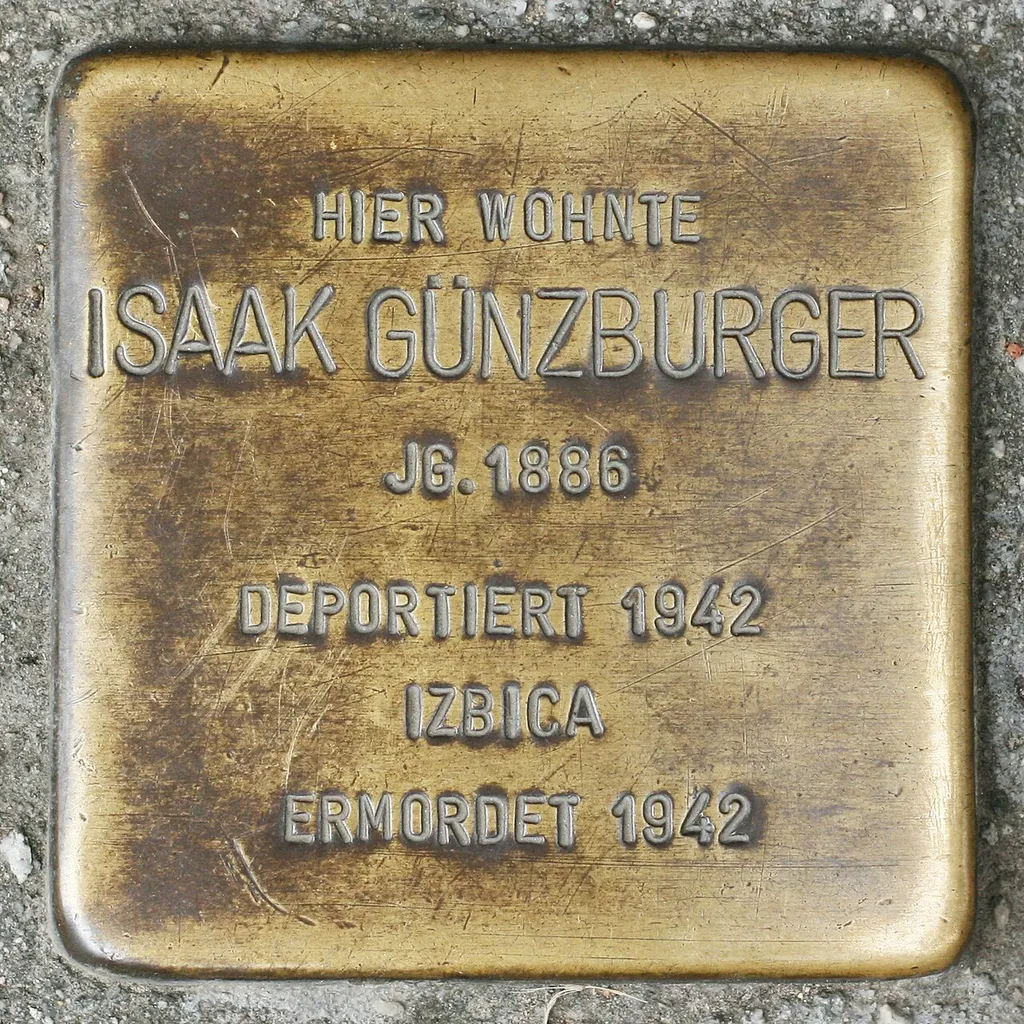 Stolperstein for Issak Günzburger in Müllheim, Germany