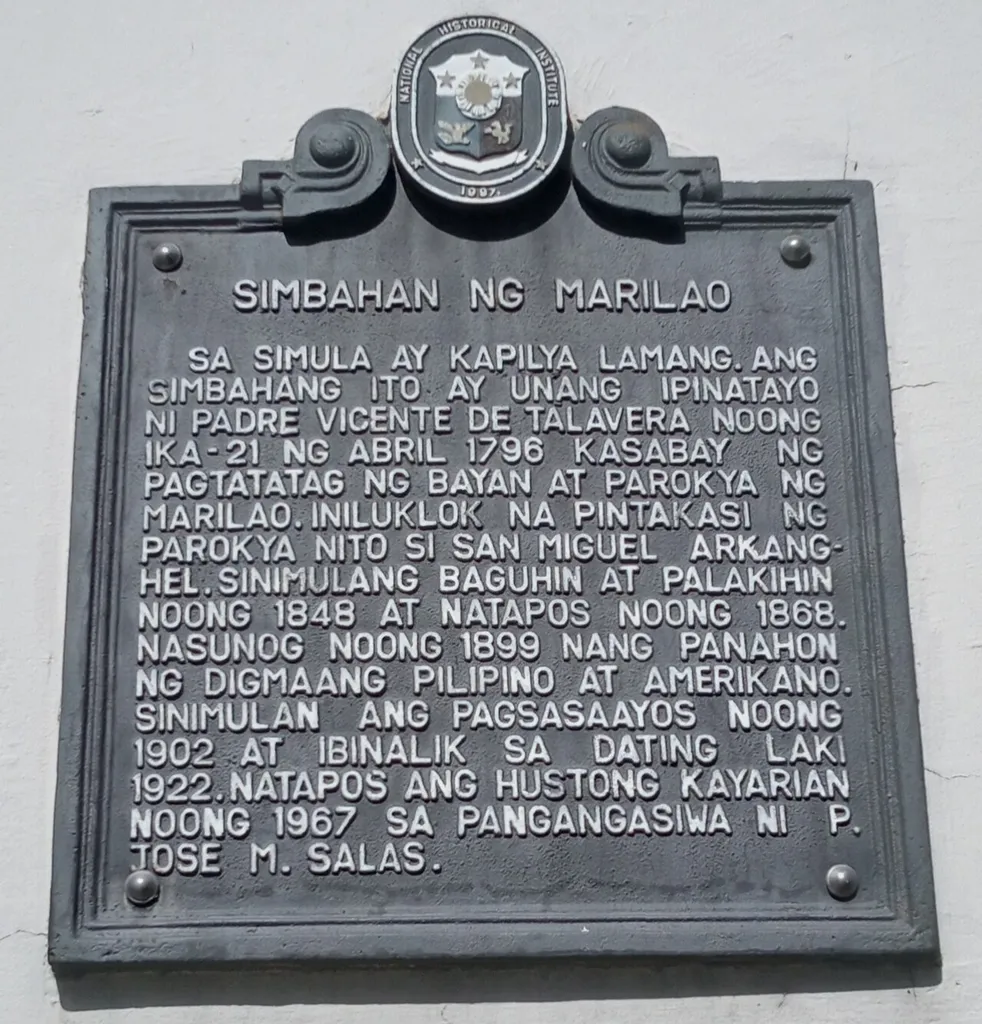 Simbahan ng Marilao Historical Marker, Bulacan