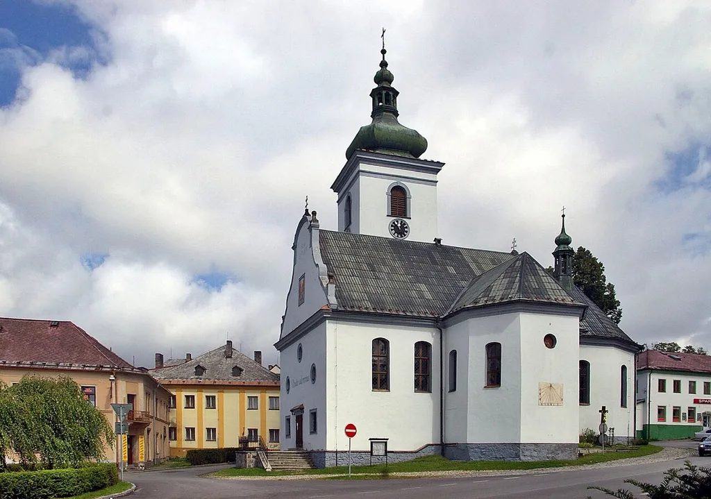 St Catherine church in Volary, Prachatice District, Czech Republic.
