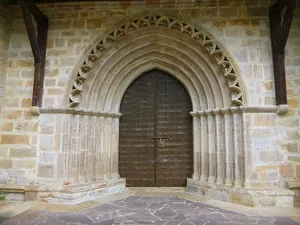 Portal of the church of Idiazabal