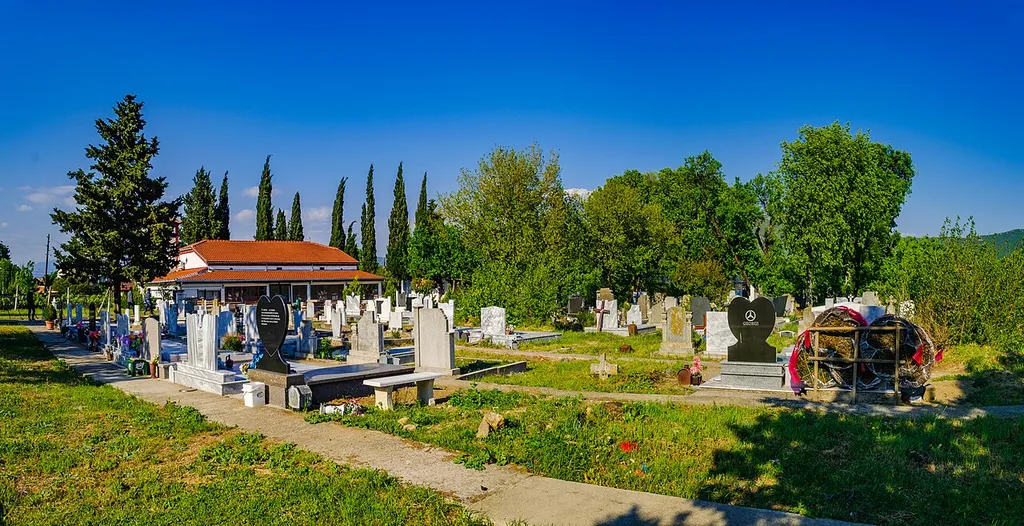 St. Petka Church in the village Prdejci with graveyards