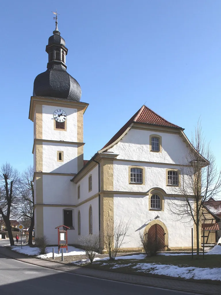 Ev. Kirche aus Anfang des 18. Jahrhunderts in Seidingstadt, OT von Straufhain, Landkreis Hildburghausen