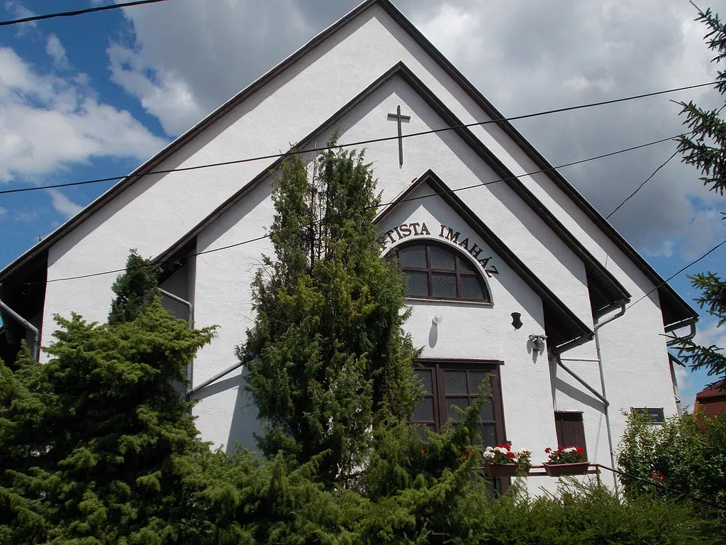 Baptista templom. Utcai homlokzat. - Szentendre, Rákóczi Ferenc utca 27