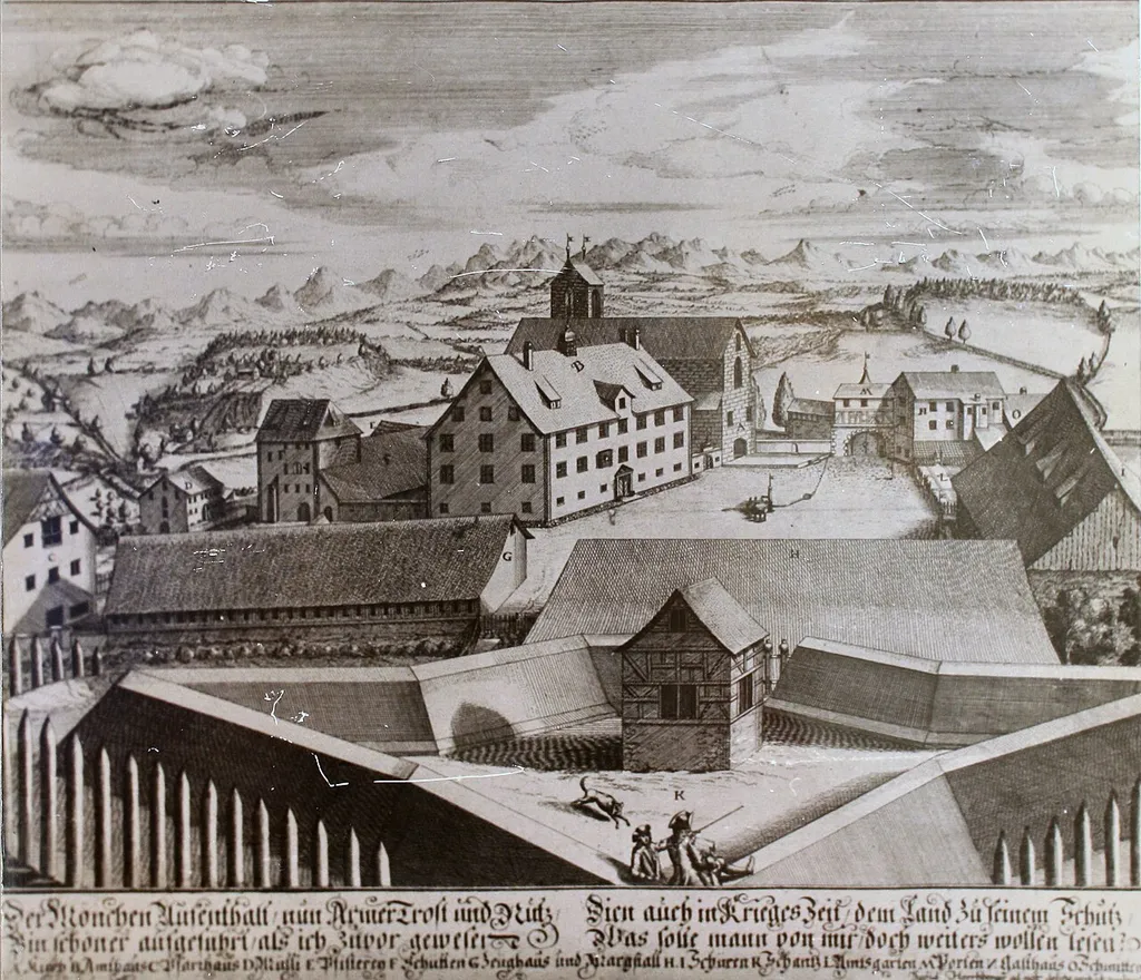 The former monastery of Rüti ZH 1741