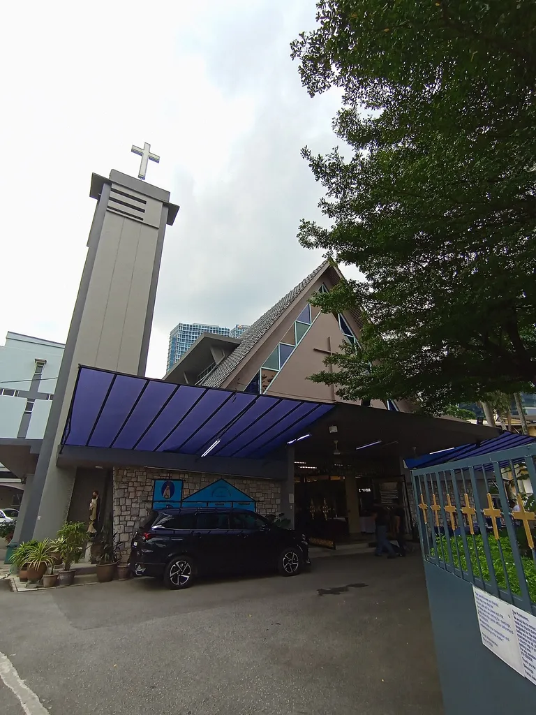 Front entrance of the Church of Our Lady of Fatima, Kuala Lumpur