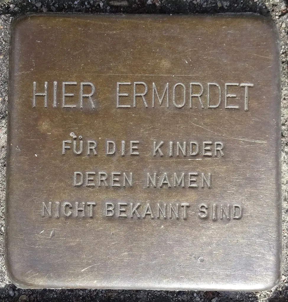 Stolperstein für unbekannte ermordete Kinder