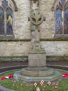 War Memorial Cross in the Grounds of the Church of St Anne, Sale
