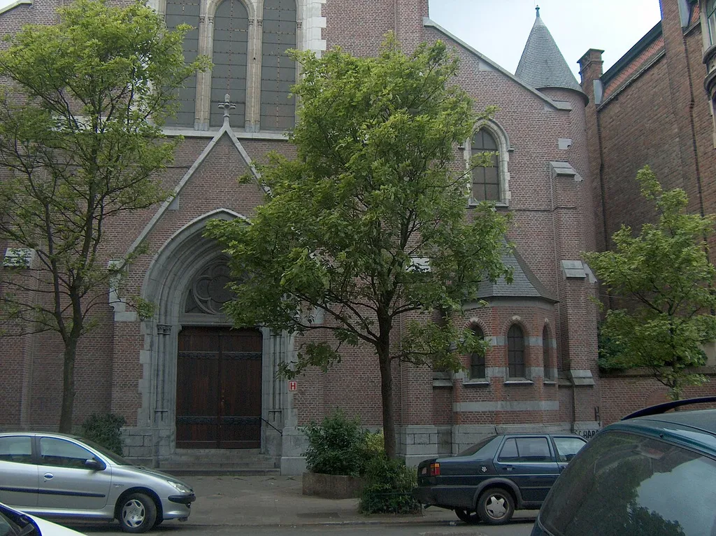 Eglise Sainte-Elisabeth rue Portaels à Schaerbeek, Bruxelles, Belgique.