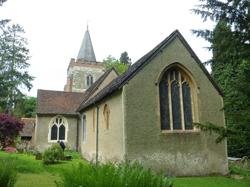 St Peter and St Paul's Church, Church Hill, Nutfield, Tandridge District, Surrey, England. Listed at Grade II* by English Heritage (NHLE Code 1377573)