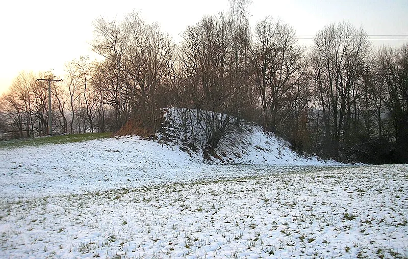 Former Fuchsberg castle (Kissing near Augsburg, Bavaria, Germany). View from south east. Own photo, Nev. 2007