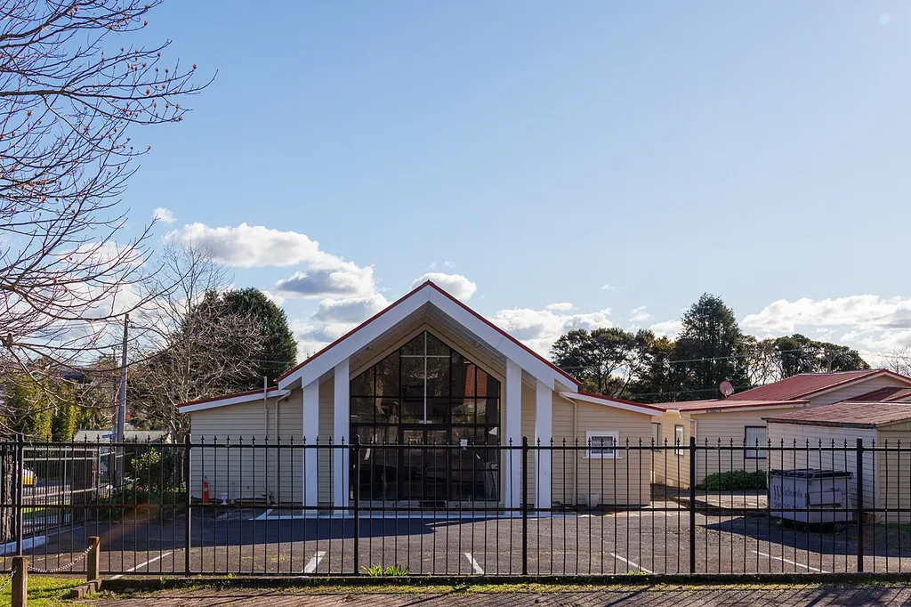 The Samoan Congregational Church in New Lynn, Auckland, viewed from the east.