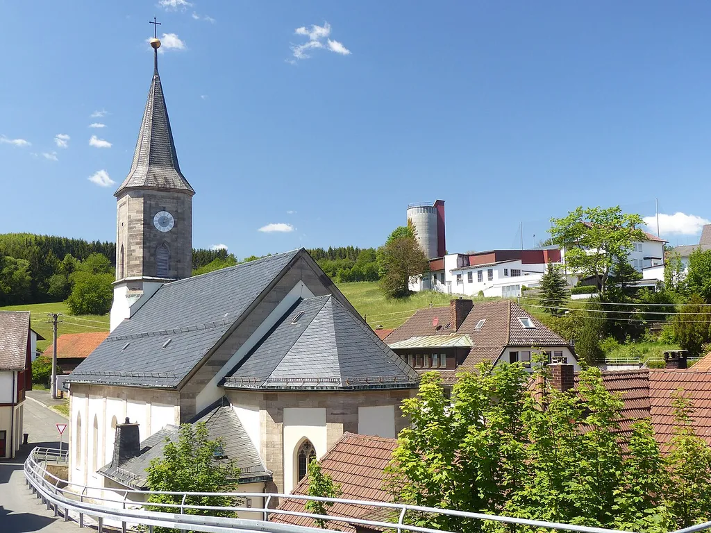 The church of the parish village Wartenfels, a district of the municipality of Presseck.