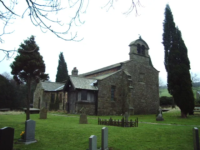 St Chad's parish church, Claughton, Lancaster, Lancashire, seen from the northwest