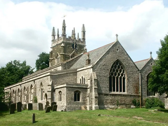 The Church of St James, Spilsby The church was originally built in the 14th century. It still houses tombs from the 14th to the 16th century and memorials of the family who originally obtained the Market Charter, the Willoughby de Eresbys. All but the tower was extensively rebuilt in 1879 and faced with Ancaster stone. What is now the Willoughby Chapel was once the Chancel of the old church. Not long after the first church was completed and still in the 14th century it was altered and turned into a Collegiate church until 1547. A tower was added and the church retained its appearance until 1879. In that year not only was the church faced with Ancaster stone, but considerable changes and additions were made inside as well. The roof of the central aisle was raised several feet and two rows of clerestory windows added in the new upper walls. A new aisle was added on the south side and the back of the church was extended in line with the west wall of the tower. There are effigies to be found in the church, and tablets commemorating three notable brothers of the Franklin family, one of these is one of the greatest sailors and explorers of the 19th century, Sir John Franklin. Spilsby was his birthplace 1786. In 1845 he set out in search of a north west passage from the Atlantic to the Pacific between Greenland and Canada, but never returned. A memorial statue to him stands in the market place. https://www.geograph.org.uk/search.php?i=2720377