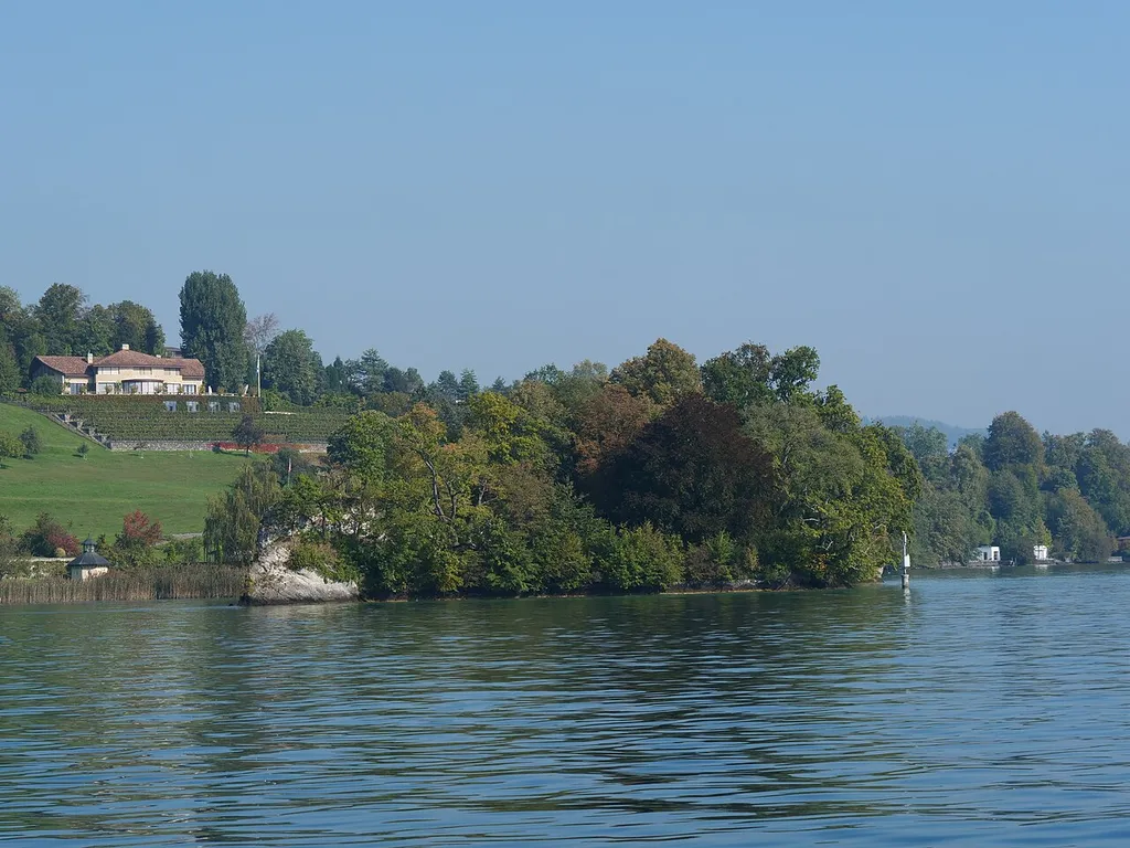Die Burgruine Altstatt auf der "Altstadinsle"