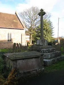 Churchyard cross in St Bartholomew's churchyard