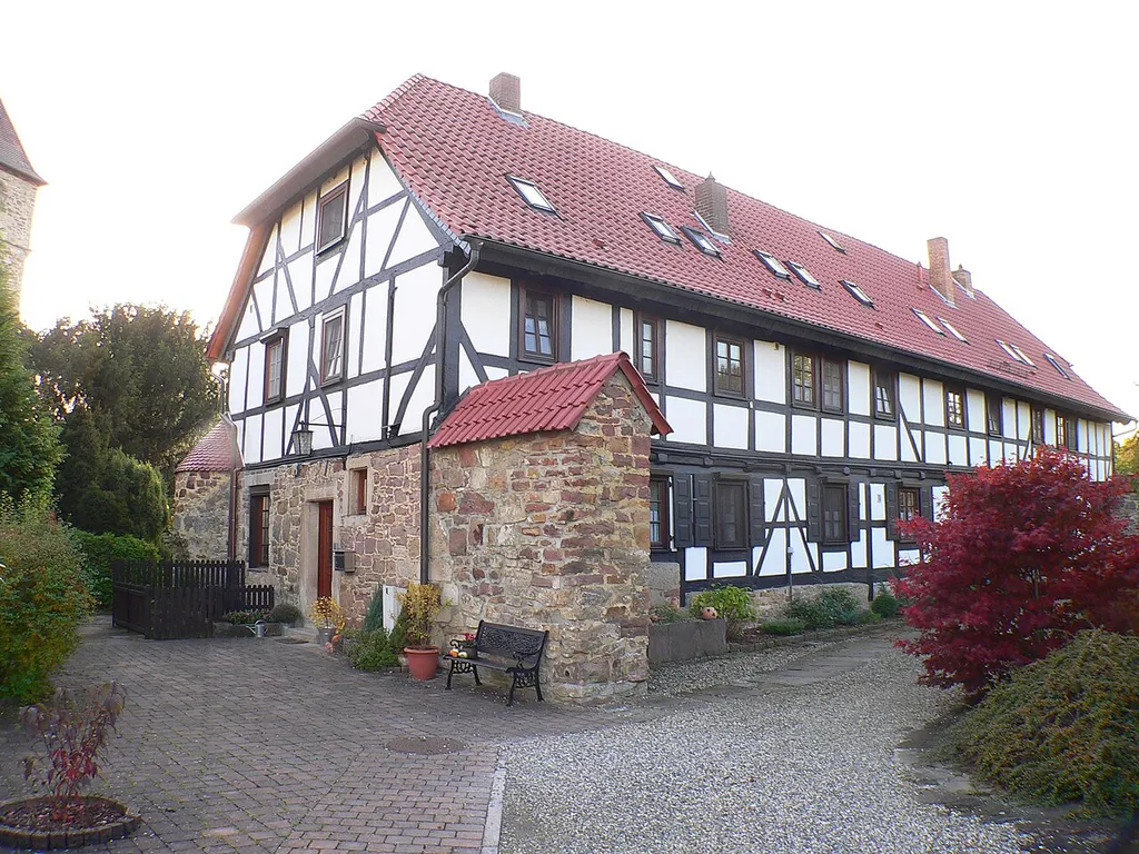 Wasserburg Waldau in Kassel-Waldau, Hessen, Deutschland