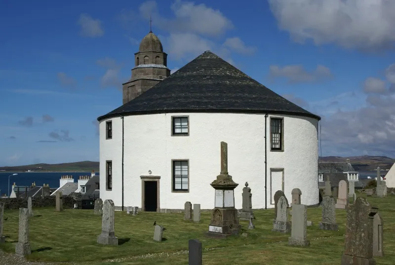 Kilarrow Parish Church, Bowmore, Islay, Scotland.