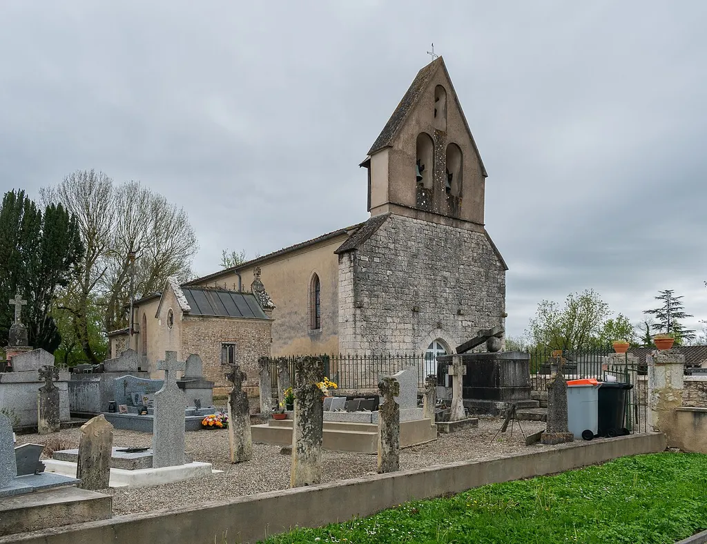 Saint Cybard church in Gimat, Tarn-et-Garonne, France