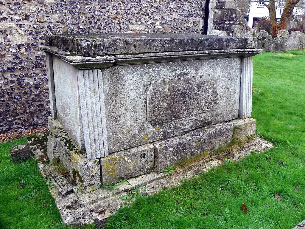 Grade II listed tomb in the churchyard of the Church of St Mary the Virgin, North Mymms, Hertfordshire. This is a photo of listed building number 1348197. GOC Hertfordshire's walk on 9 January 2016, in an around Brookmans Park, North Mymms and South Mimms in Hertfordshire. Martin T led this 7.7 mile walk, attended by 16 people. Please check out the other photos from the walk <a href="https://www.flickr.com/photos/anemoneprojectors/albums/72157665243038663">here</a>. For the event report, see <a href="http://www.goc.org.uk/groups/reports/hertfordshire/9-january-2016--brookmans-park-and-the-mymmses" rel="nofollow">here</a> or for more information on the Gay Outdoor Club, see <a href="http://www.goc.org.uk" rel="nofollow">www.goc.org.uk</a>. To see my collections, go <a href="https://www.flickr.com/photos/anemoneprojectors/collections/">here</a>.