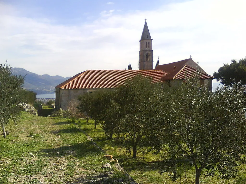 Franciscan church, monastery and cemetery, on the hill above Orebić