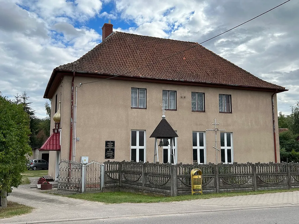 Cerkiew św. Dymitra, Kruklanki. Dawna kaplica baptystyczna, później ewangelicka.