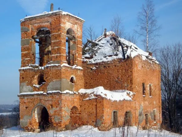 Church of the Assumption of the Blessed Virgin Mary, the village Borzetsovo Ruza district of the Moscow region.