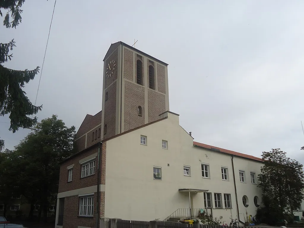Pfarrkirche St. Wolfgang, Hornungstraße 26 und 28 in Augsburg