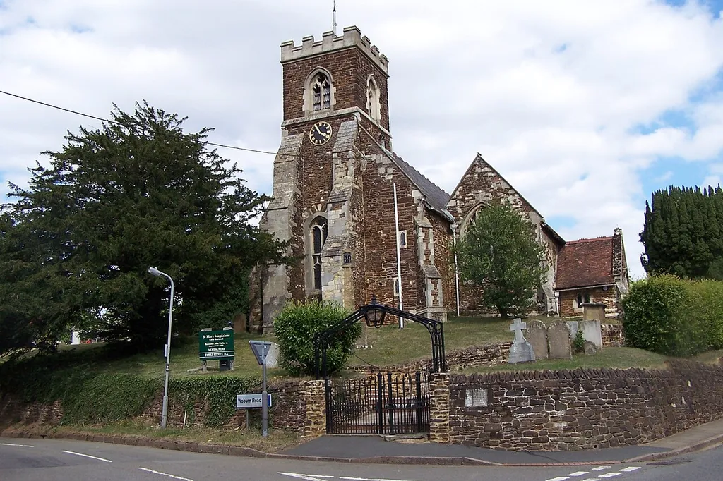 St Mary Magdalene parish church, Little Brickhill, Buckinghamshire, seen from the west