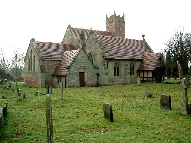Baxterley parish church, Warwickshire, seen from the northeast