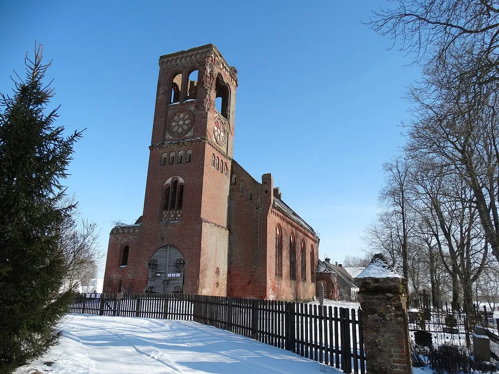 Lutheran Church, Plaškiai, Pagėgiai Municiality, Lithuania