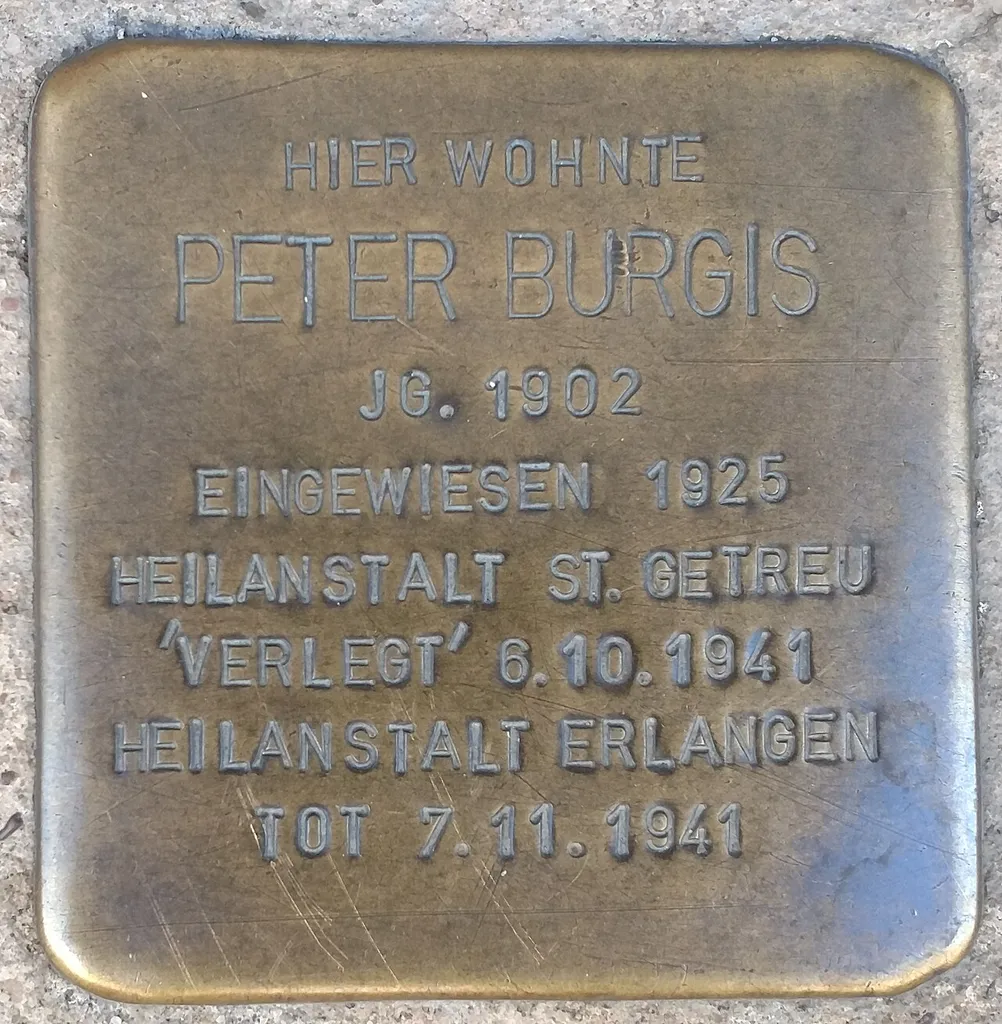 Stolperstein Peter Burgis Josephstr 23