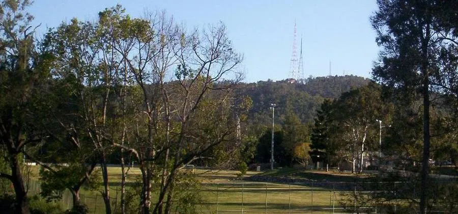 Mt Coot-tha and the television towers - as seen from The Gap, Brisbane ( this photograph was taken by Figaro )