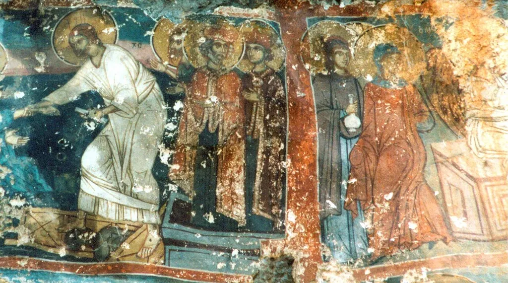 Saint Nicholas in Lyumanishta Fresco