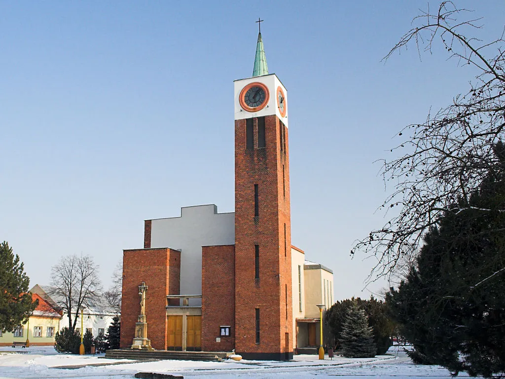 St Anthony of Padua church in Míškovice, Kroměříž District, Czech Republic