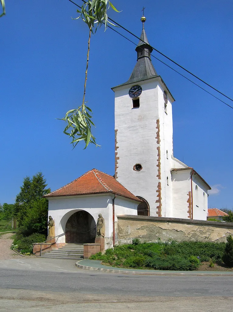 St. Martin's Church in Dolní Loučky village, Czech Republic
