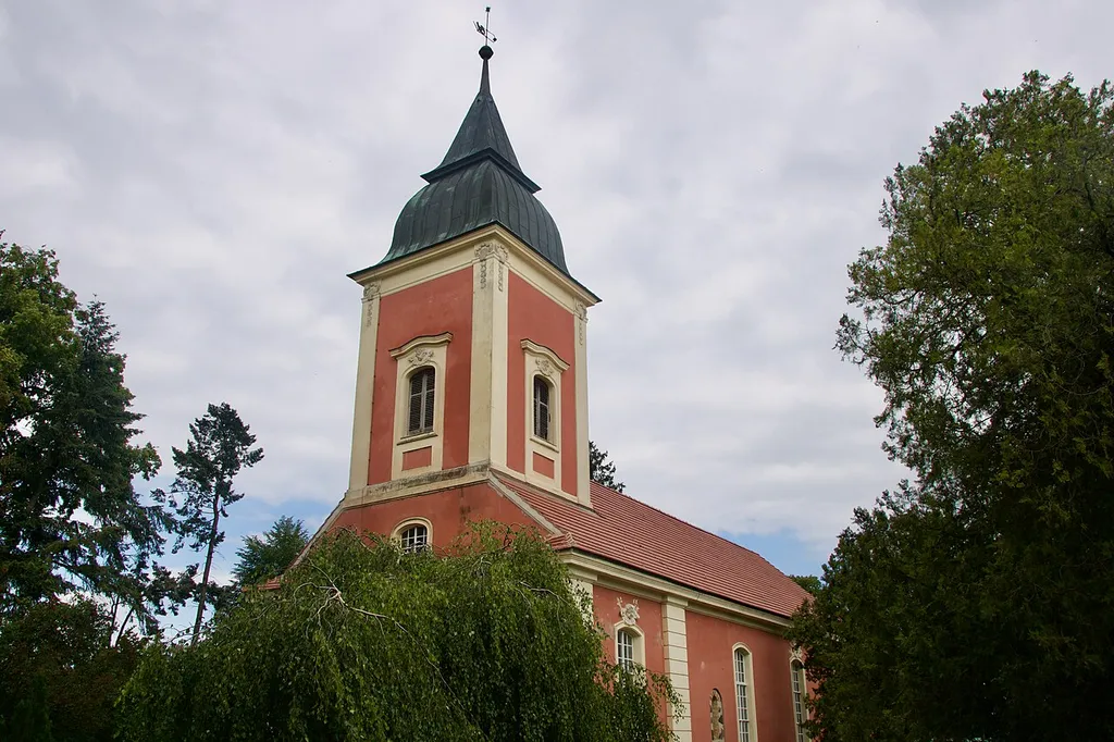 Exterior view of Trechwitz Church, Kloster Lehnin (Germany), built by Georg Wenzeslaus von Knobelsdorff in 1750