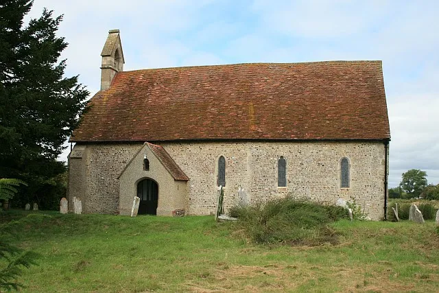 St Giles' parish church, Merston, West Sussex, seen from the south