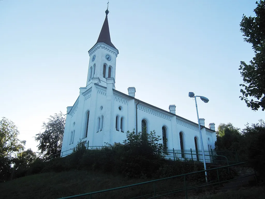 Zádveřice-Raková, Zlín District, part Zádveřice, Czech Republic. Evangelical church.