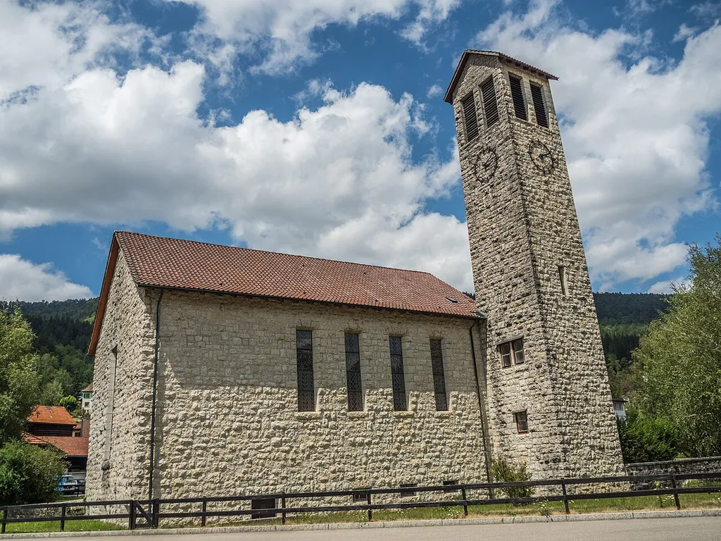Historic Church, Villeret, Canton of Bern, Switzerland