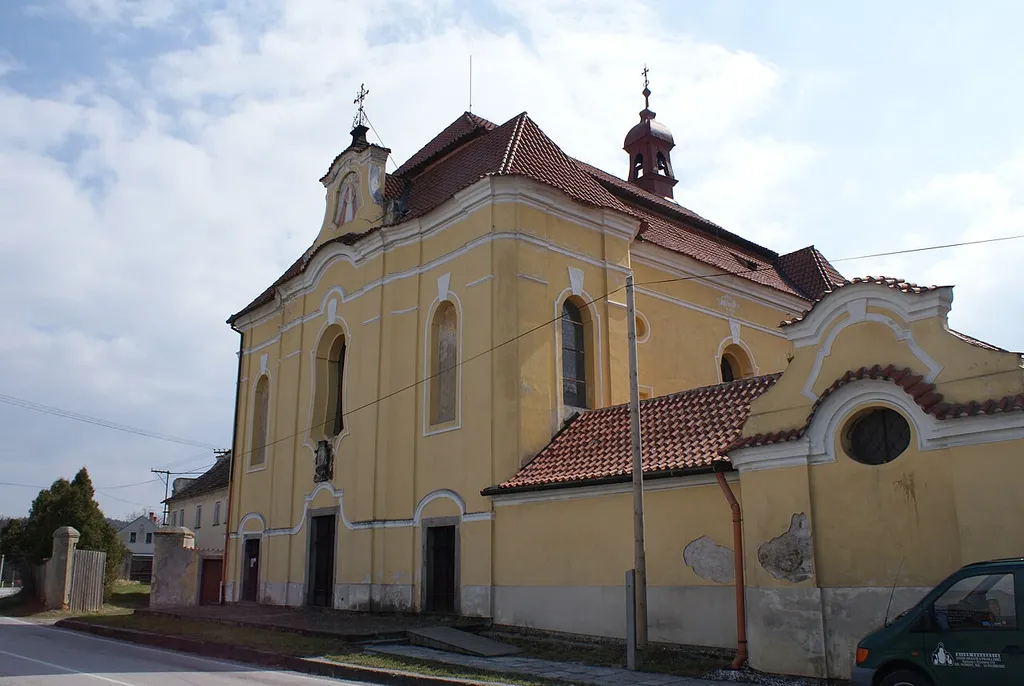 Parish Church in Podsrp, part of Strakonice, Czech Republic.