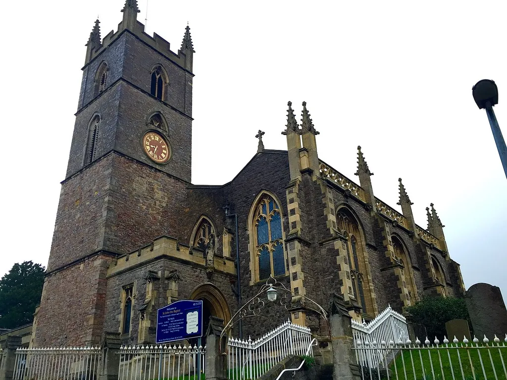 Parish church of St John the Baptist, Lower Church Road, Weston-super-Mare, Somerset, seen from the southwest
