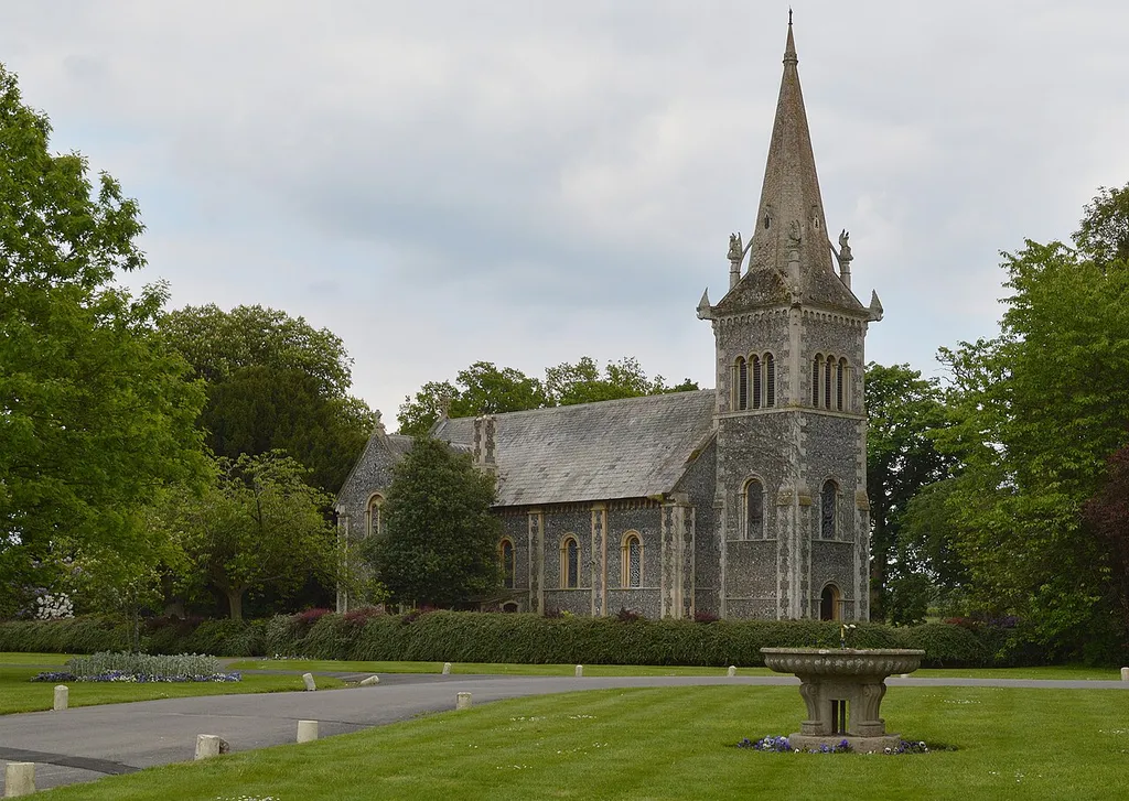 Former parish church of St Mary, Elvetham, Hartley Wintney, Hampshire, seen from the northwest