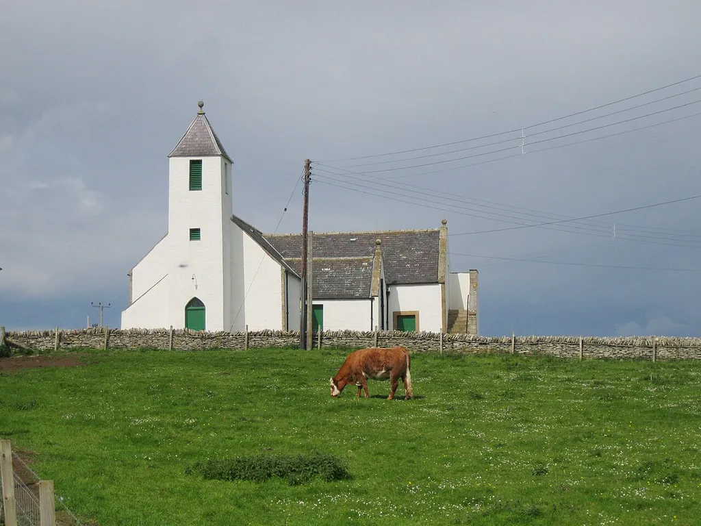 Reay Parish Church. The church was built in 1739 and is now an Category A listed building. http://www.caithness.org/community/worship/cos/reaystrathyhalladale/index.htm. Near to Reay, Highland, Great Britain.