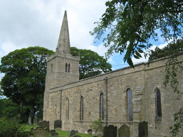 St Edwin's Church High Coniscliffe. In Darlington Borough the south side viewed from the churchyard