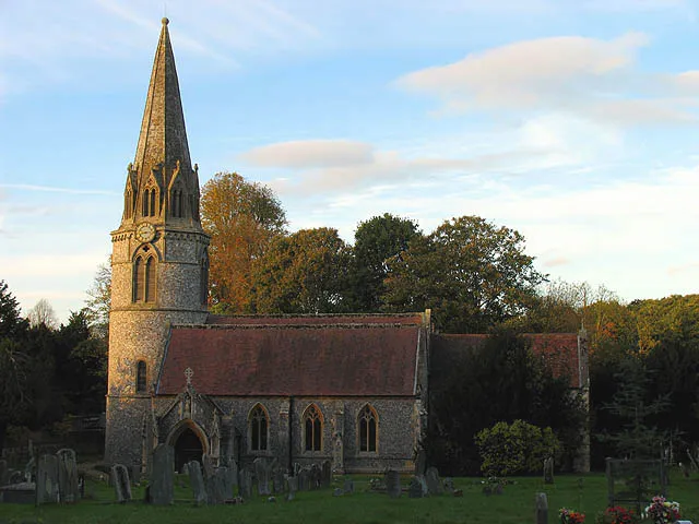 St Gregory's parish church, Welford, Berkshire, seen from the south