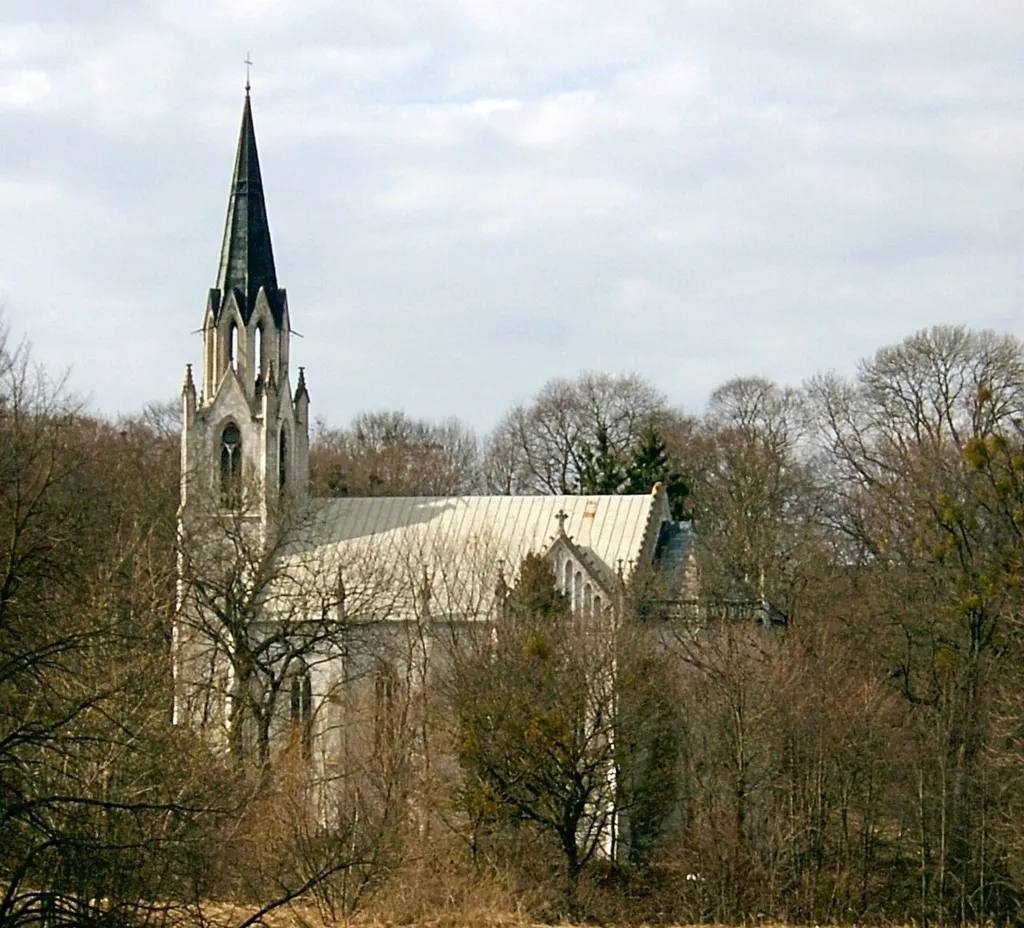 Jabłonowo Pomorskie, Poland, church of St. Adalbert, dating from 1859-66, design attributed to Friedrich August Stüler