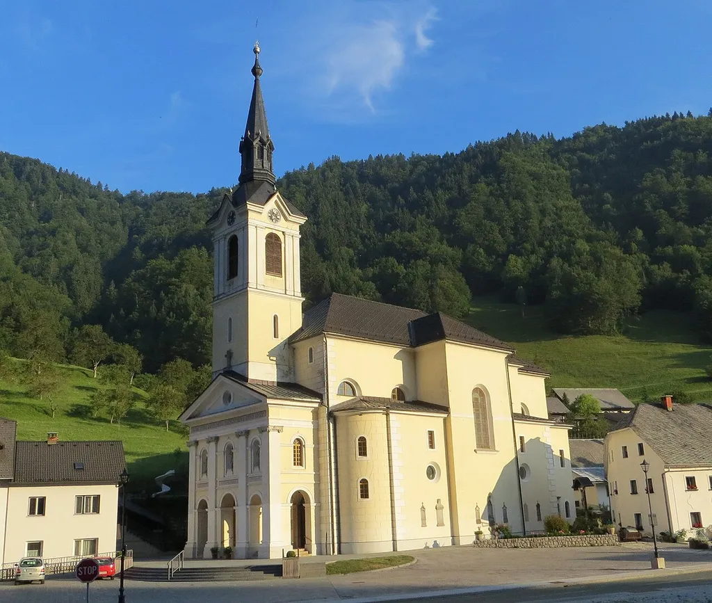 Saint Anthony's Church in Železniki, Municipality of Železniki, Slovenia
